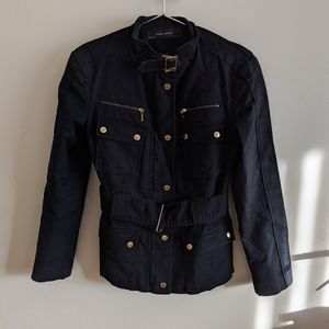 Black and Gold Military / Cargo Jacket